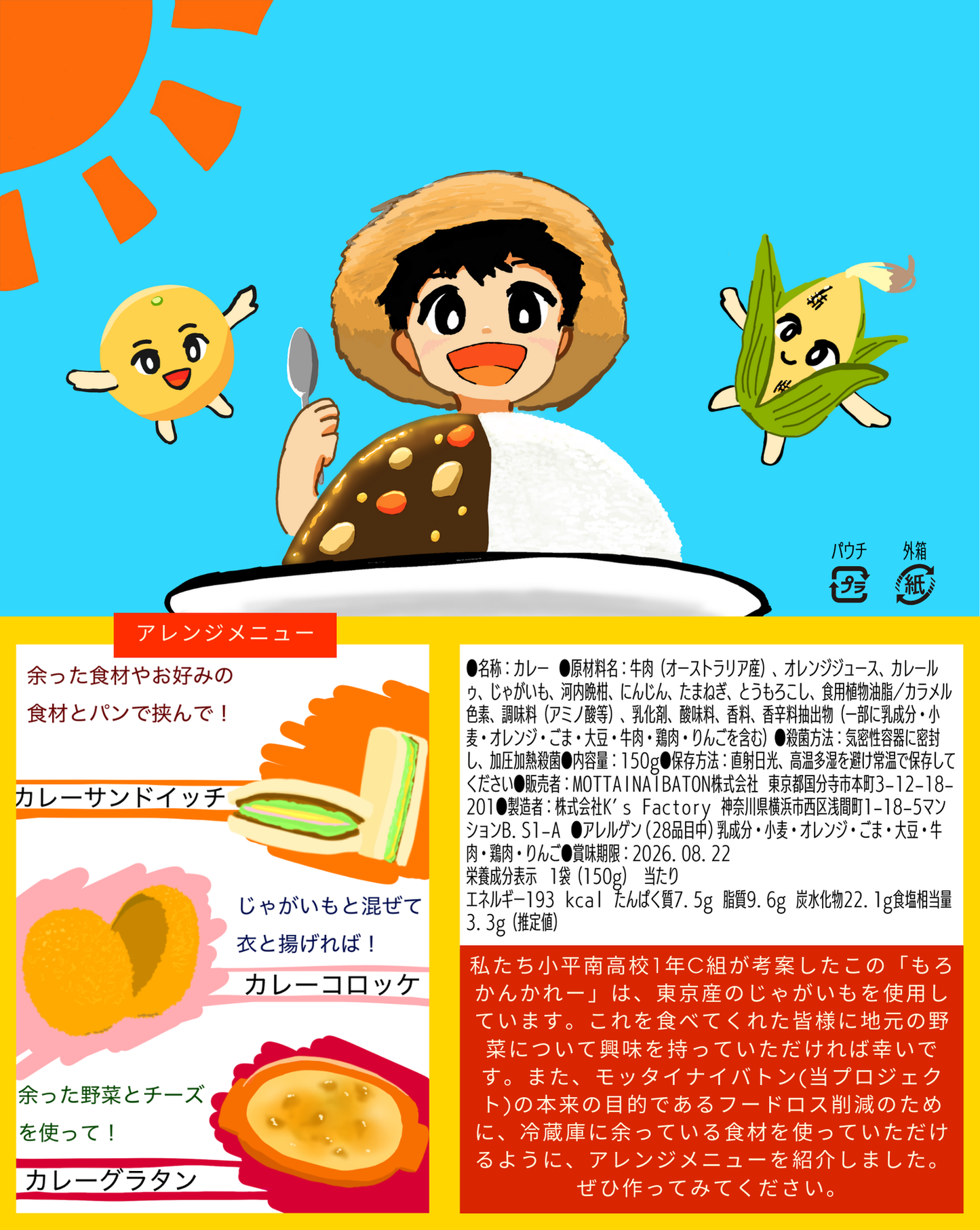 小平南高校C組もろかんカレーのひなたぼっこ